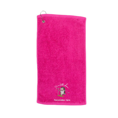Do a Little Dance - Hedgehog golf towel Thumbnail